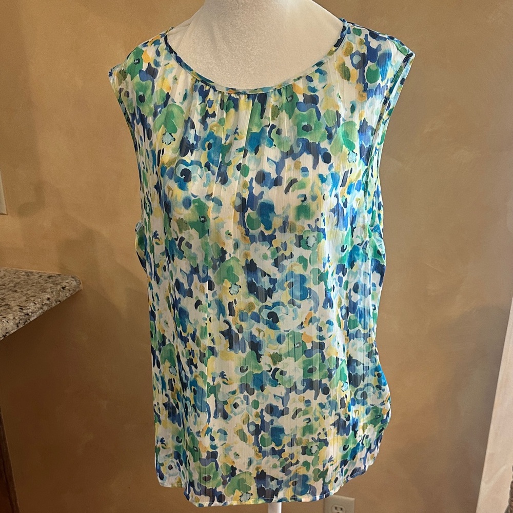 Tahari ASL Multicolor Patterned Camisole